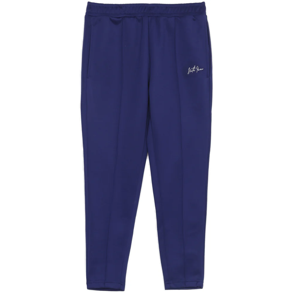 Jogging court signature logo bleu