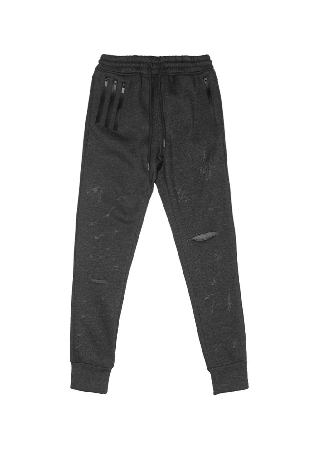 Jogging destroy zip gris foncé M2132CPA