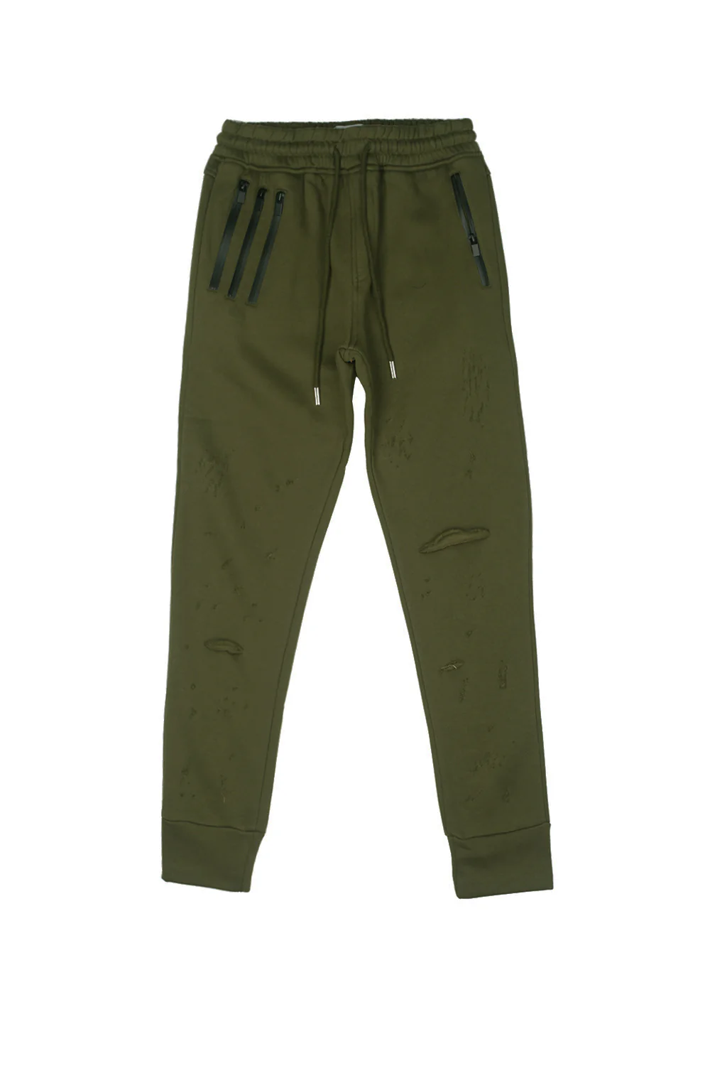 Jogging destroy zip kaki M2132CPA