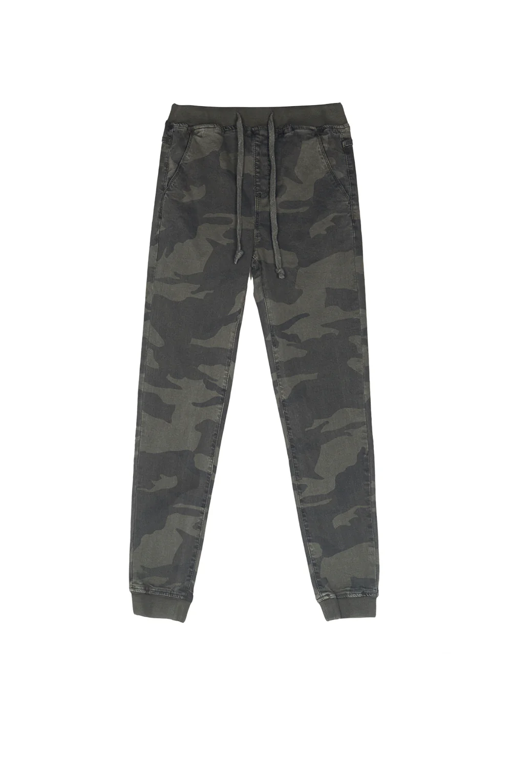 Jean jogging camouflage vert