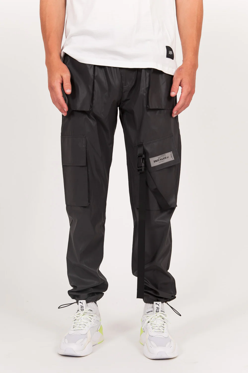 Jogging réfléchissant poche boucle noir - Image 3