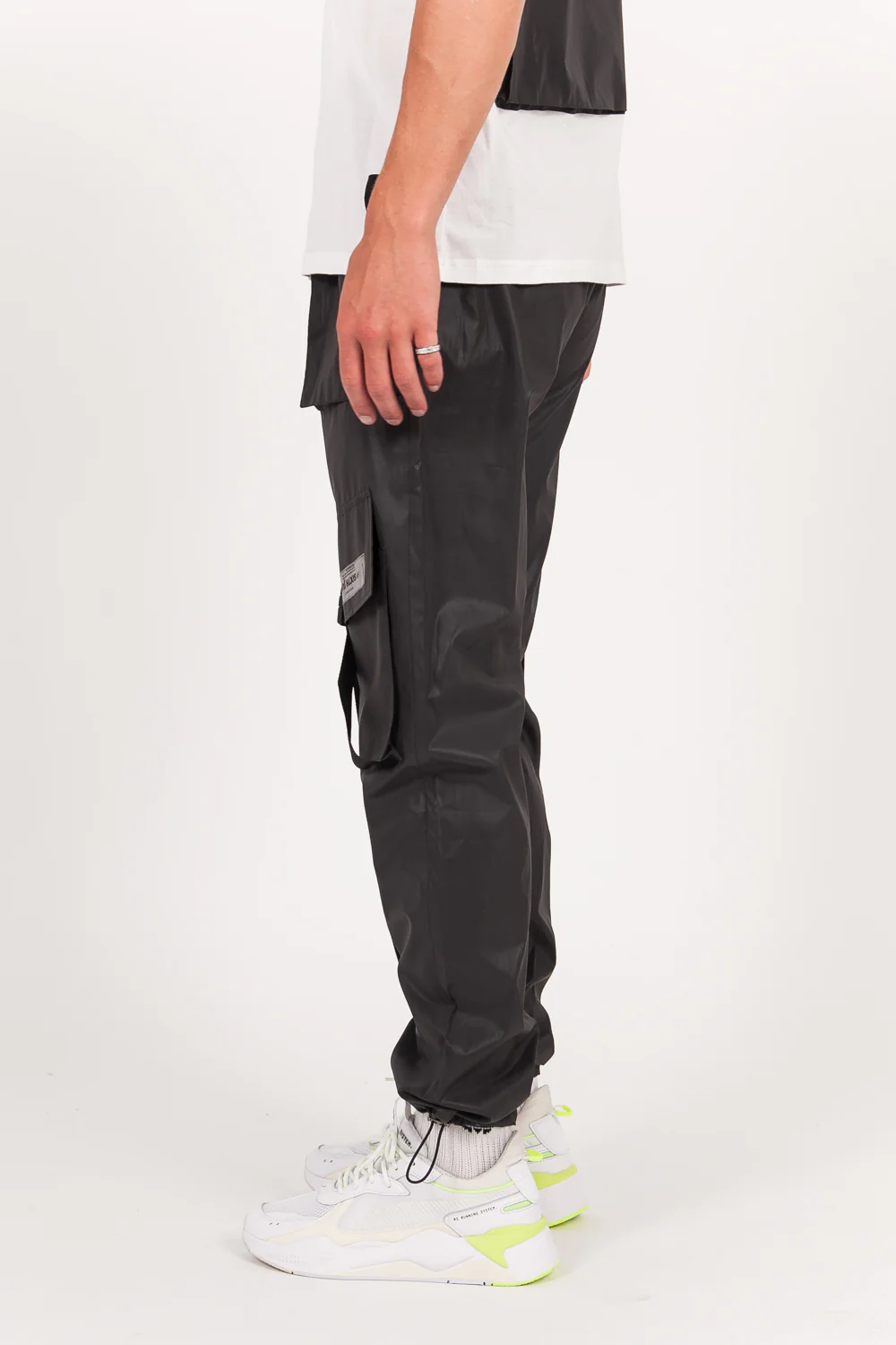 Jogging réfléchissant poche boucle noir - Image 5