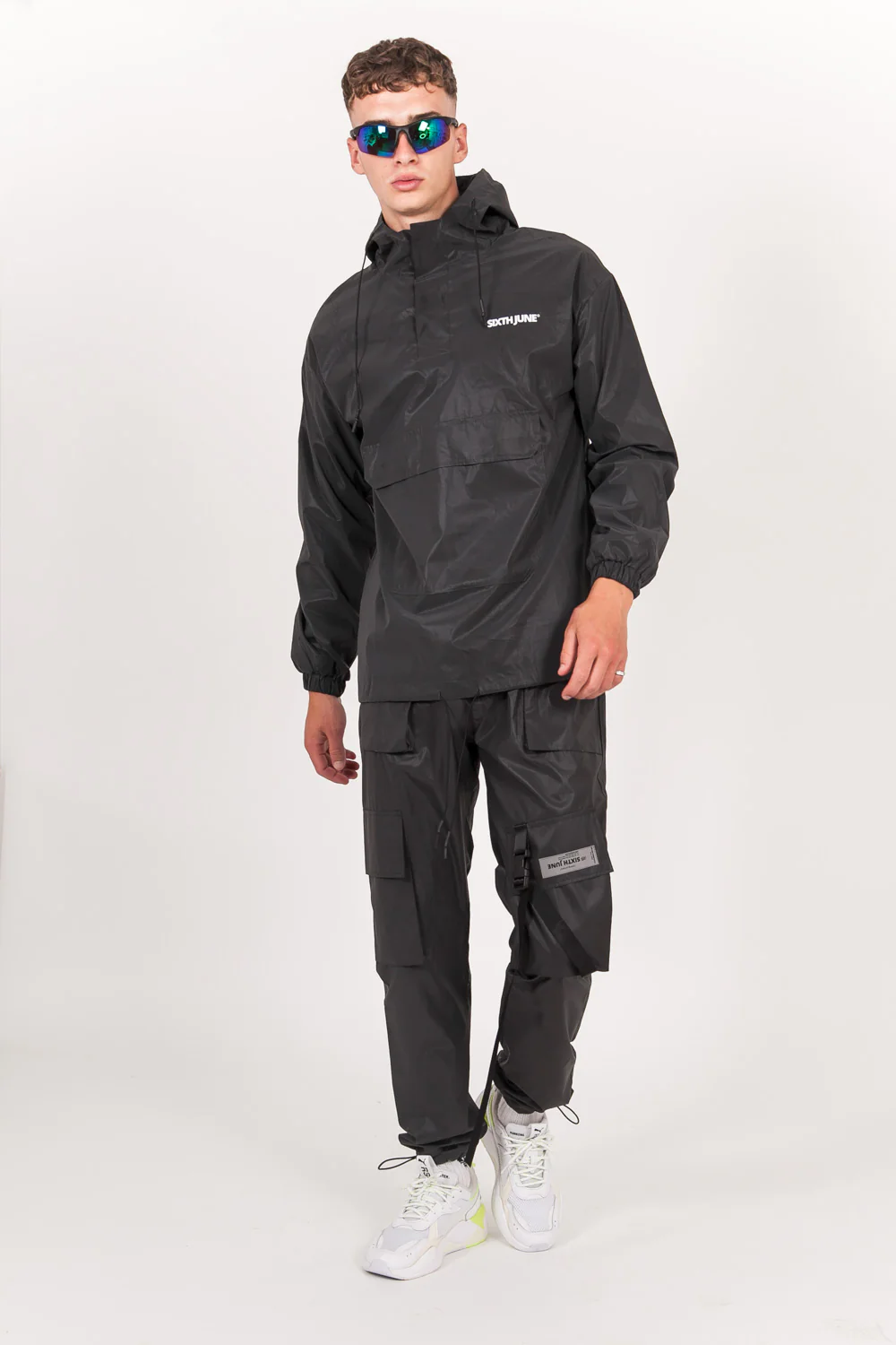 Jogging réfléchissant poche boucle noir - Image 7