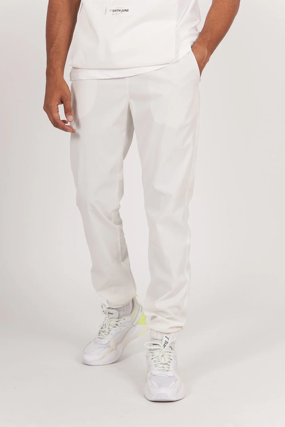 Jogging réfléchissant blanc