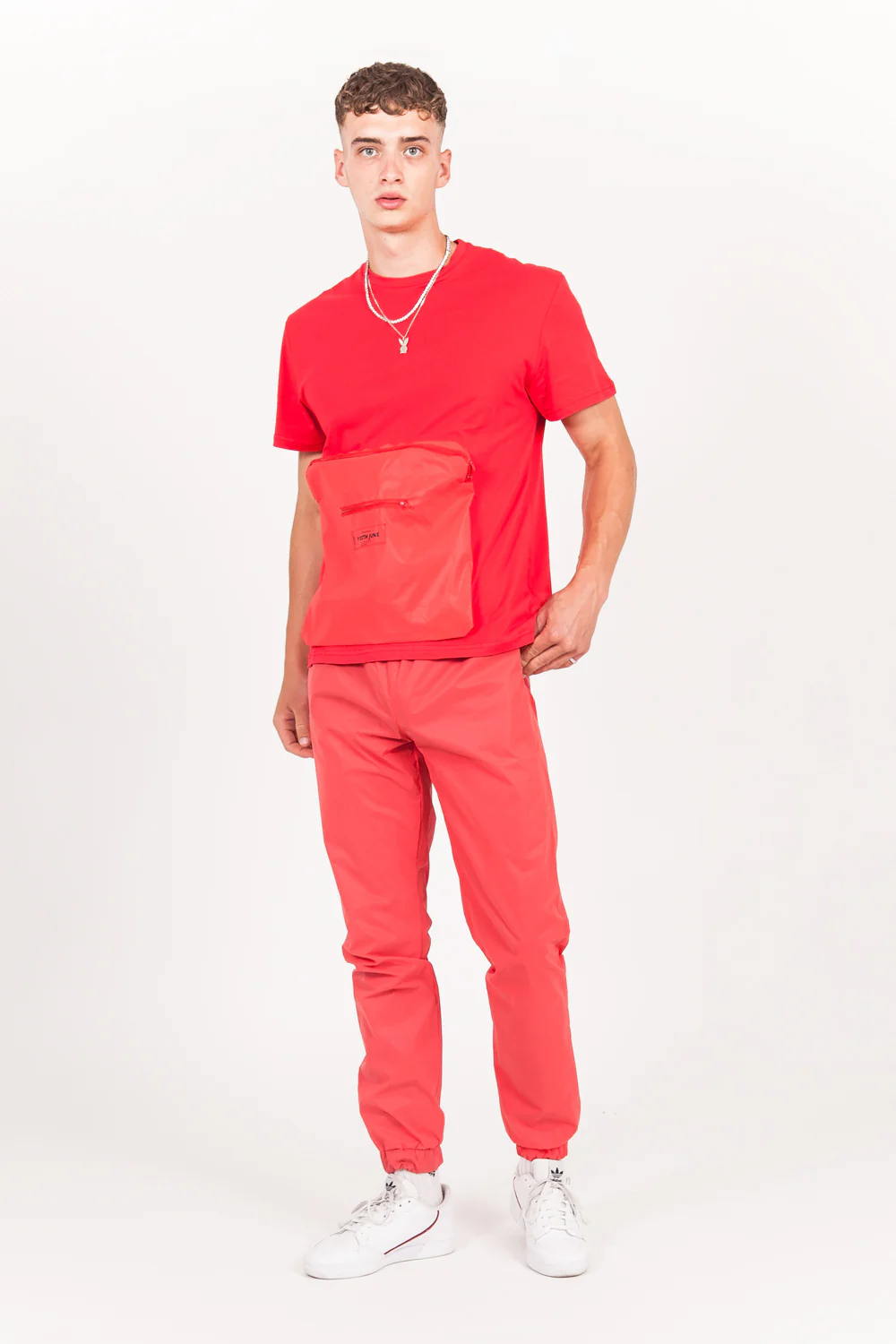 Jogging réfléchissant rouge - Image 7