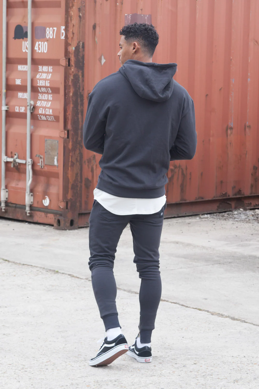 Jogging zips slim gris foncé - Image 5