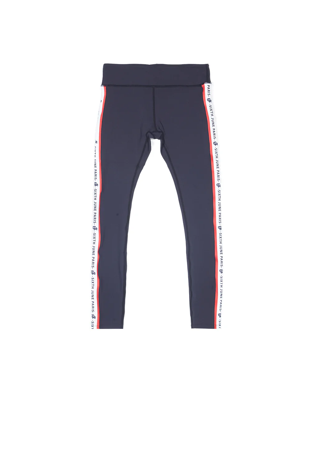 Legging bande sport logo noir