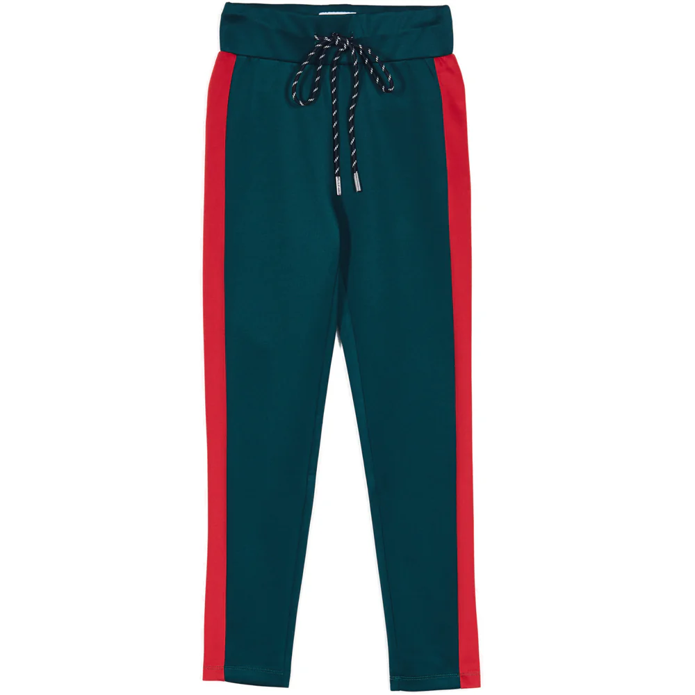 Legging bandes vert rouge