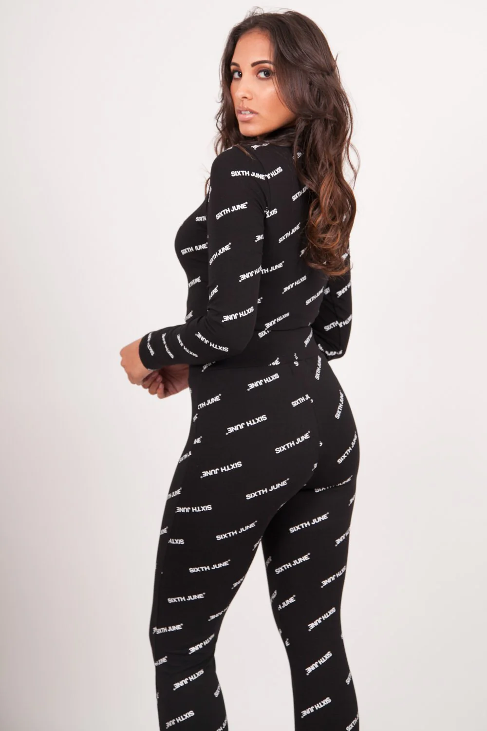 Legging imprimés all-over noir - Image 4