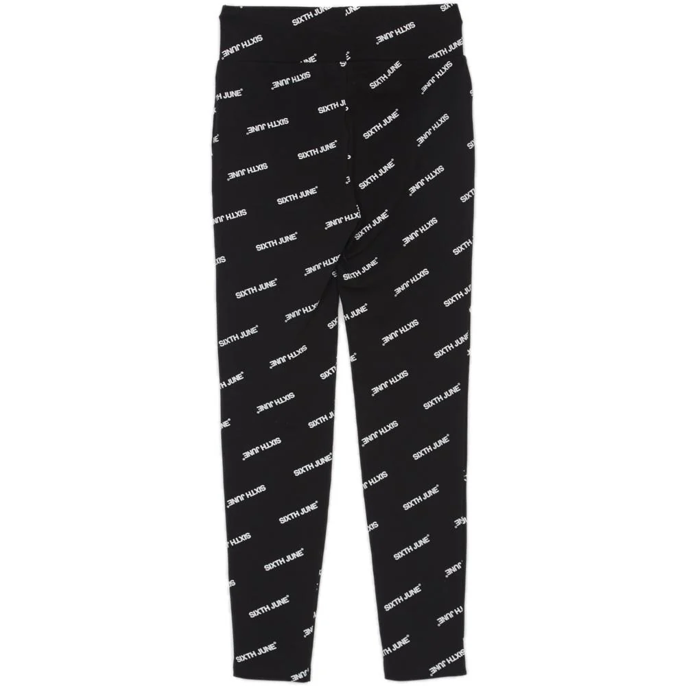 Legging imprimés all-over noir - Image 5