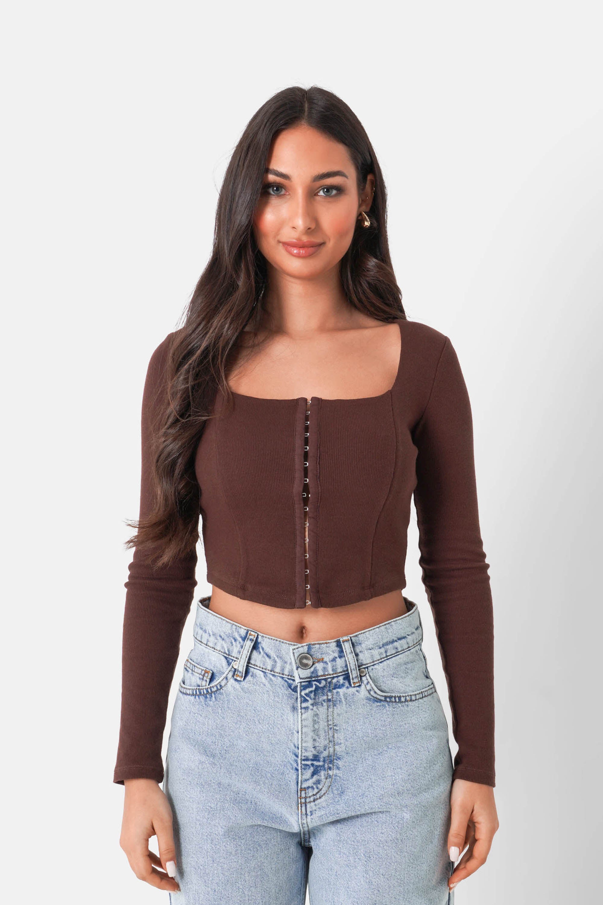 CORSET bustier l/s top