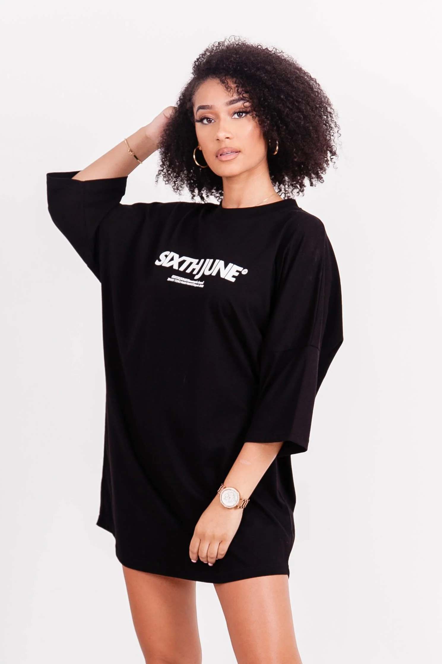 Robe t-shirt logo noir