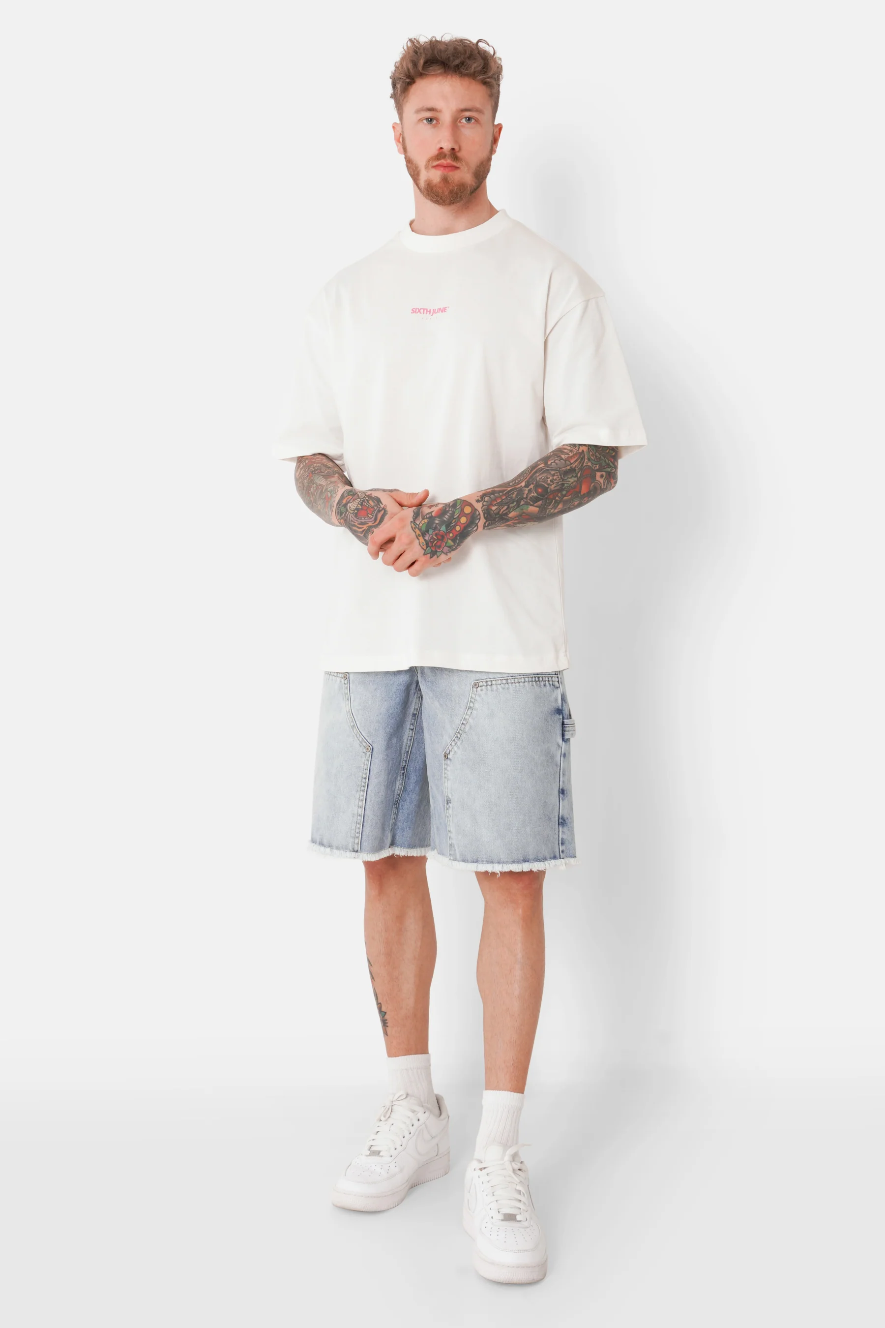 T-shirt print summer love Blanc - Image 2