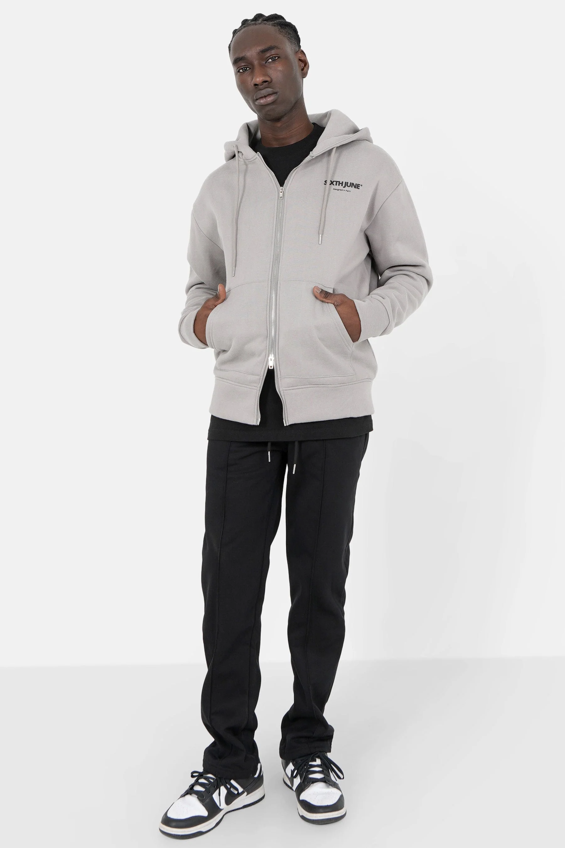 Gilet zippé Love Matters Gris - Image 2