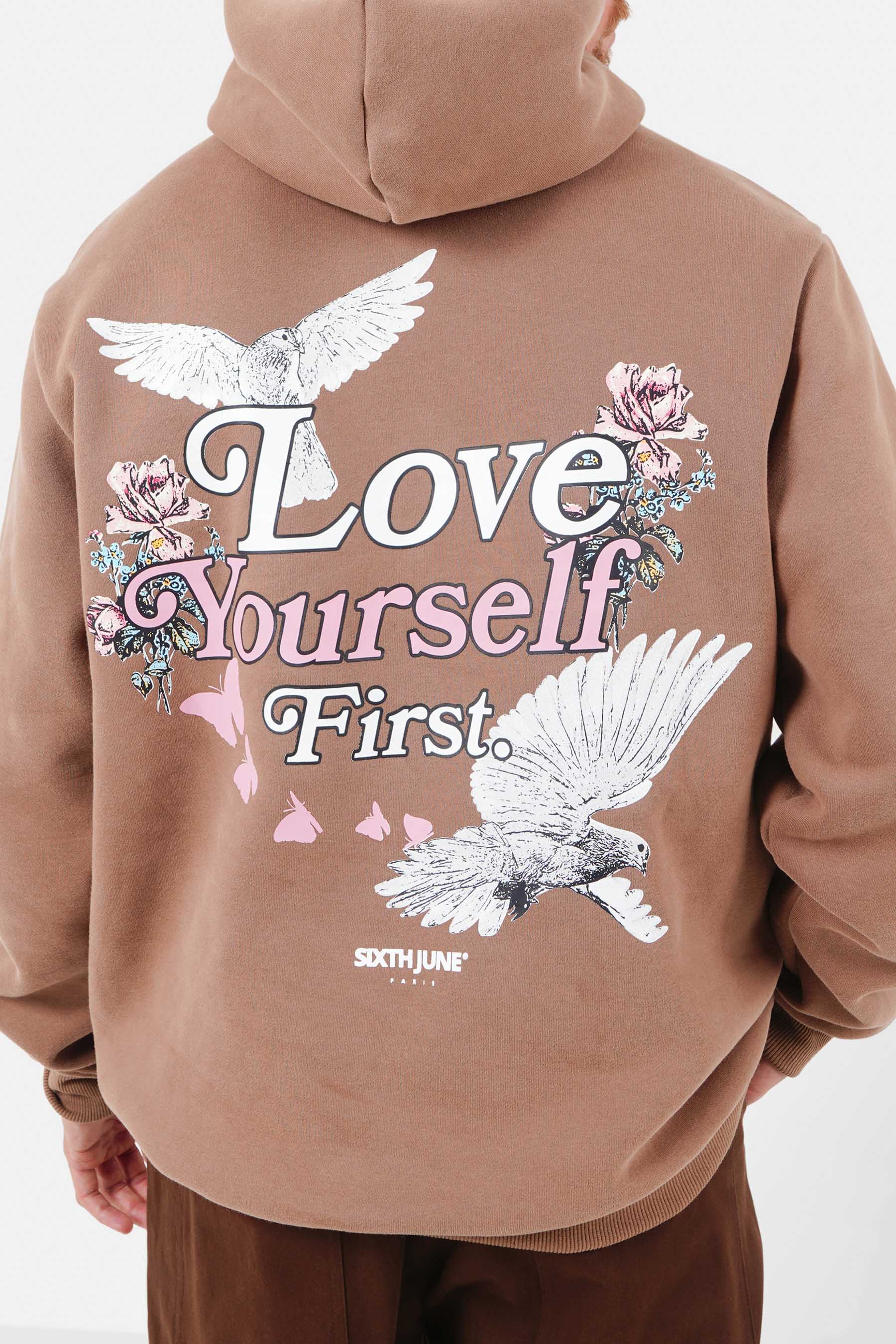 LOVE printed hoodie - Image 3
