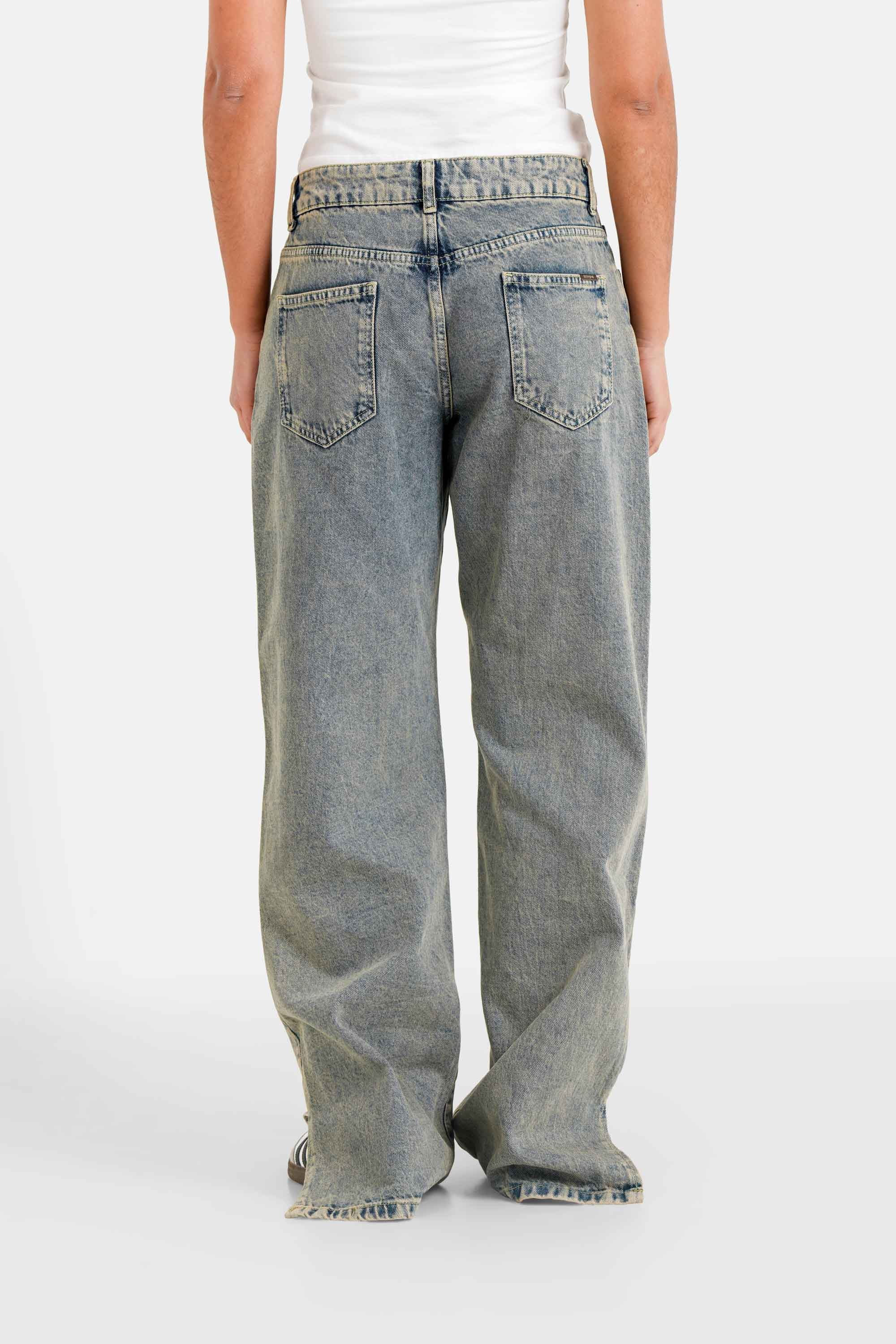 WASHED slit denim pant - Image 5