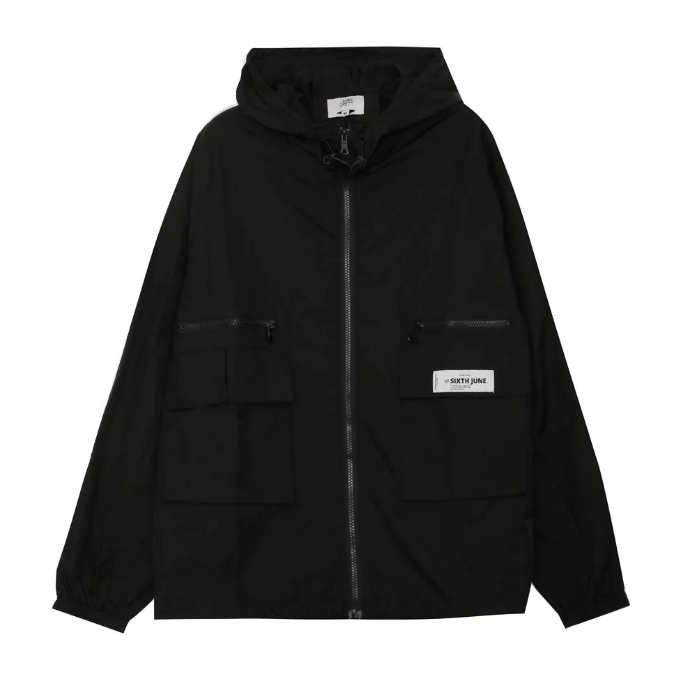 Coupe-vent tactique imprimé noir