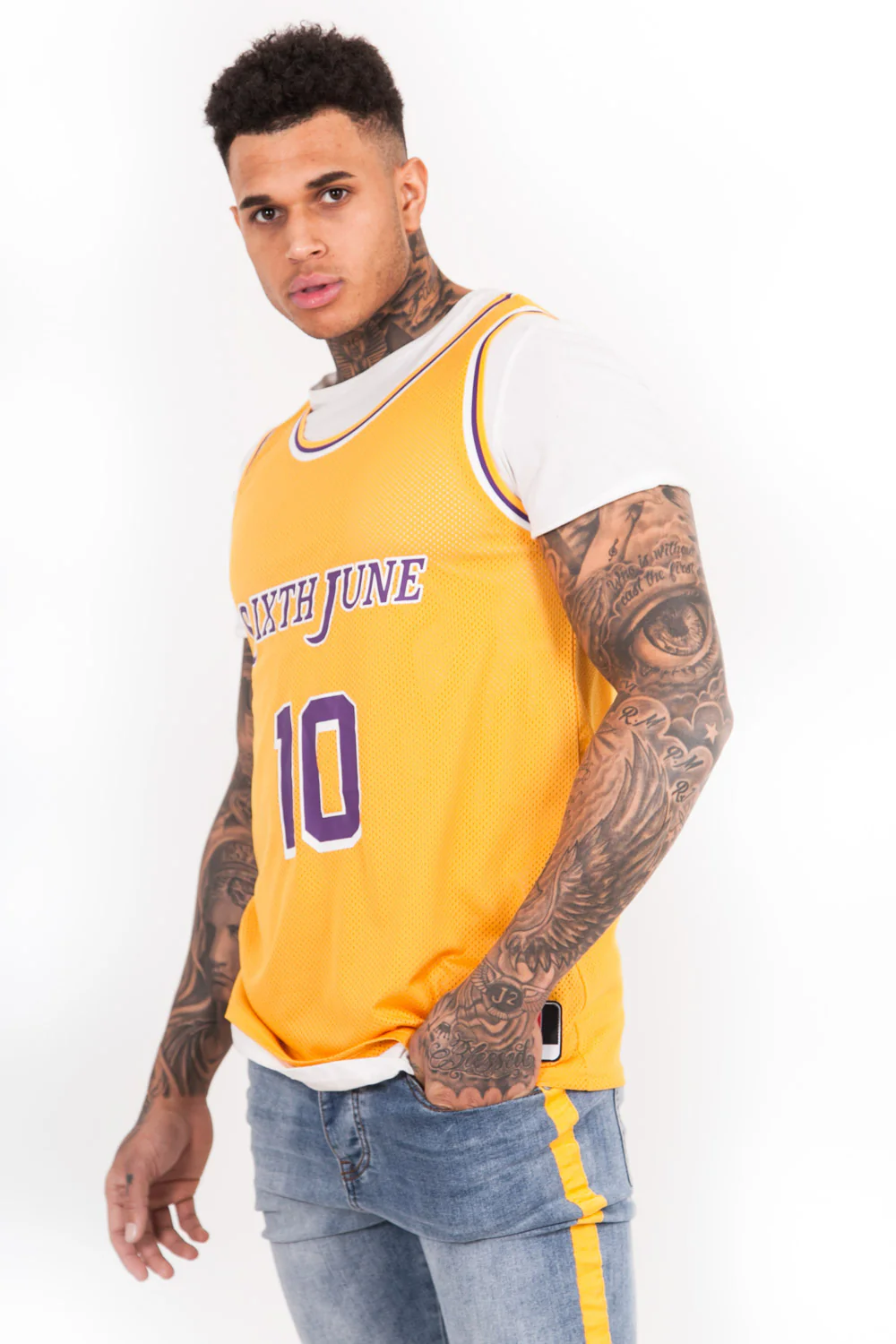 Maillot basket Gohan 10 jaune - Image 2