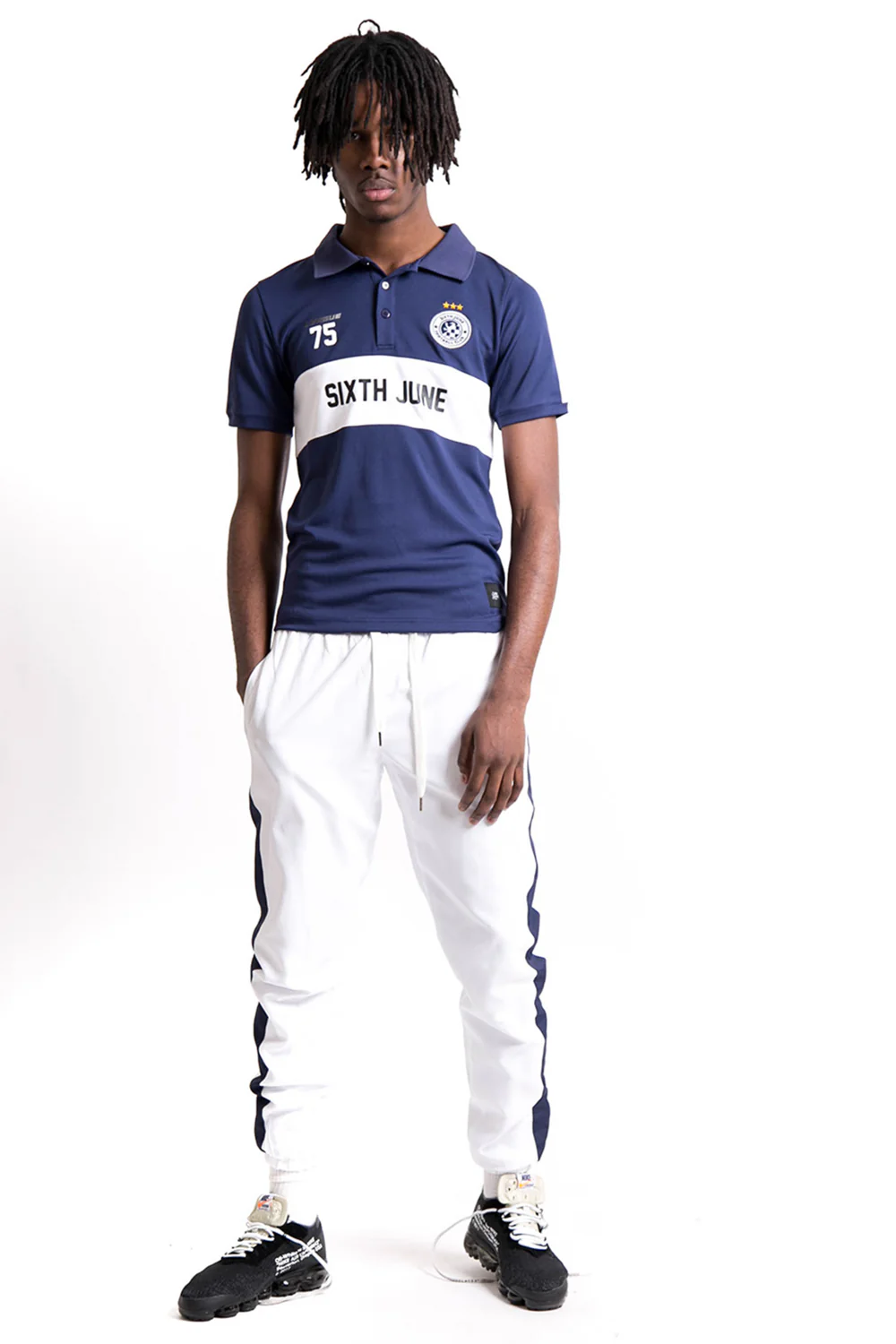 Maillot col football league bleu - Image 3