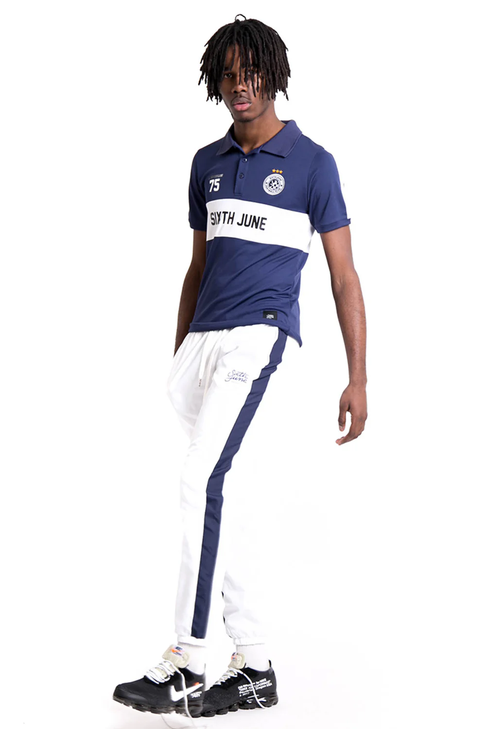 Maillot col football league bleu - Image 5