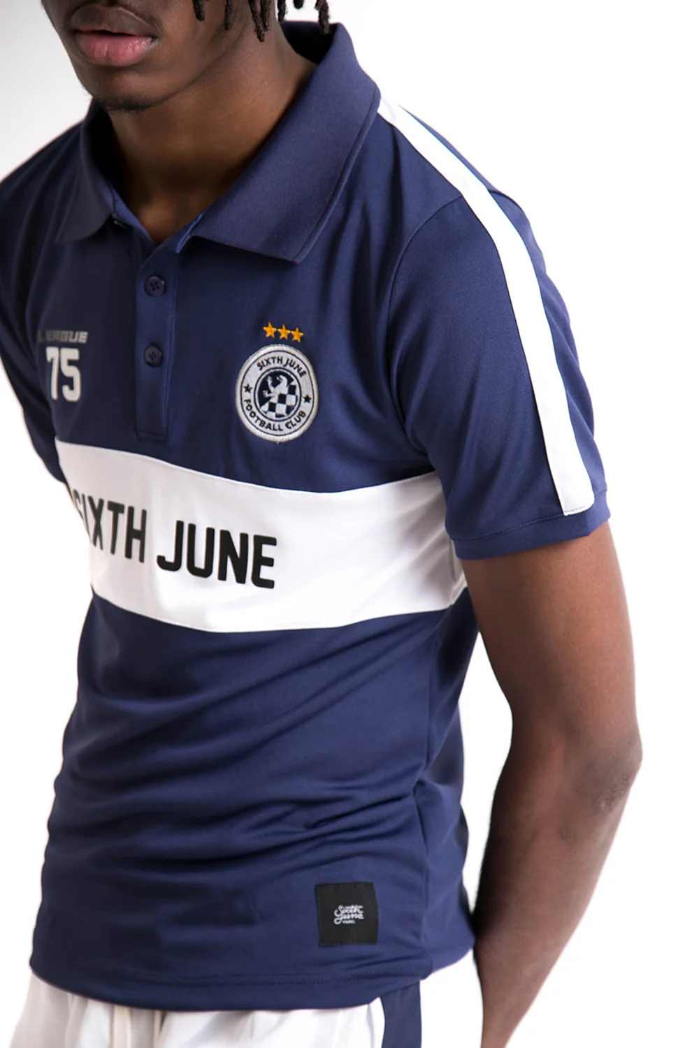 Maillot col football league bleu - Image 6