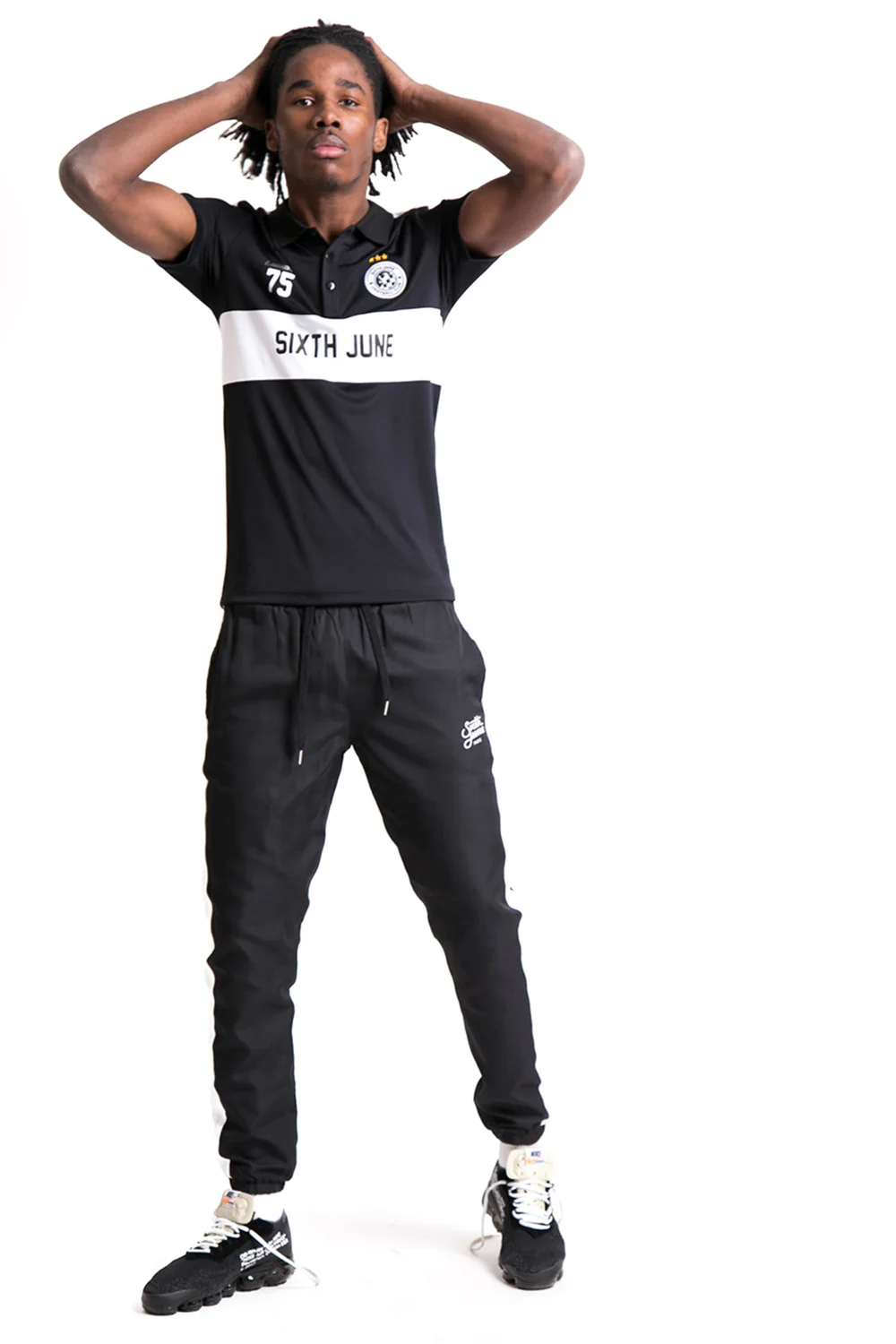 Maillot col football league noir - Image 3