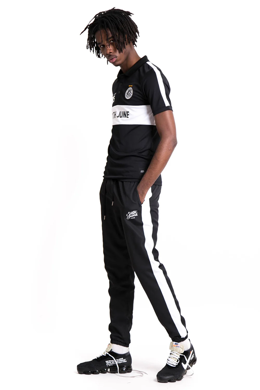 Maillot col football league noir - Image 5