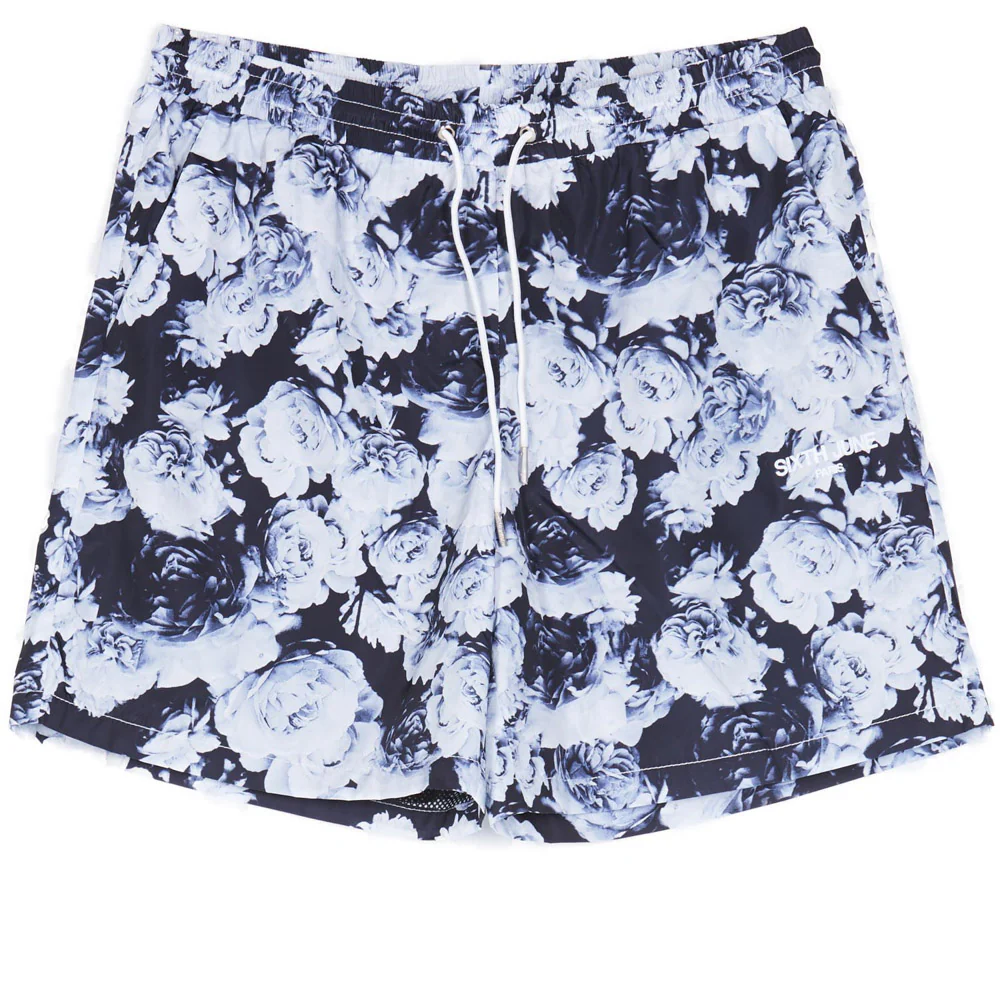 Maillot de bain roses Sixth June blanc noir