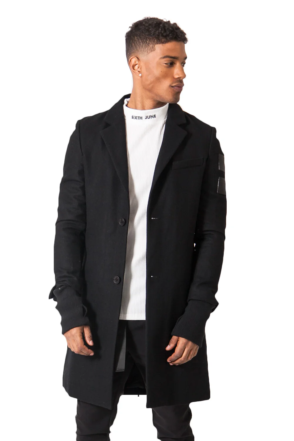 Manteau laine noir
