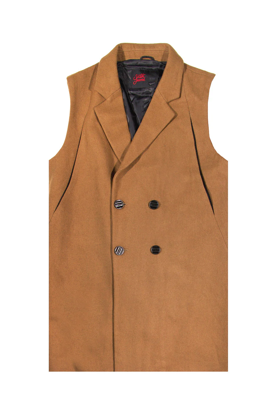 Manteau sans manches marron