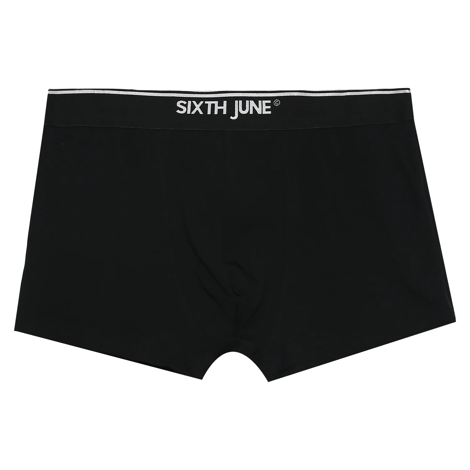 Boxer uni bande Noir