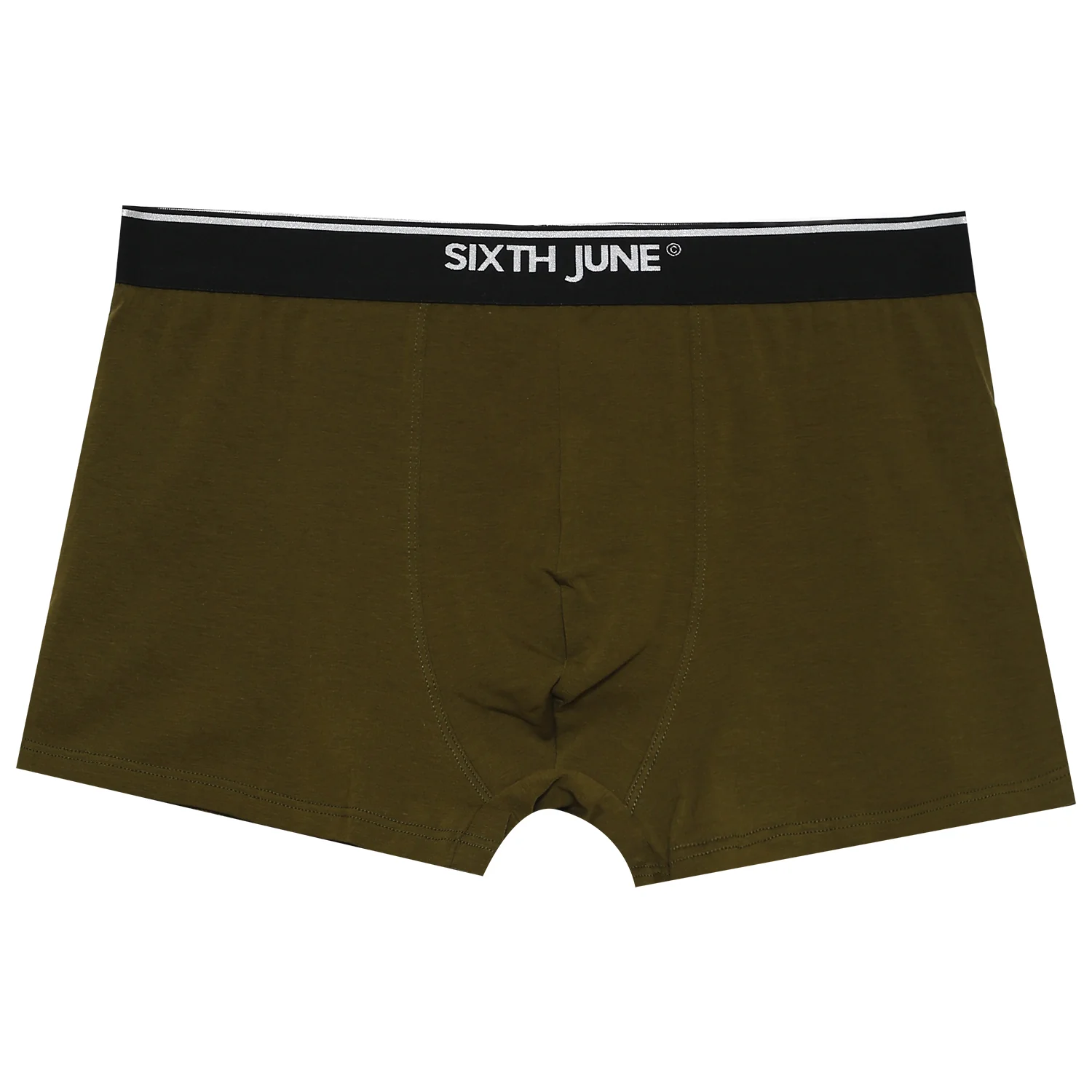 Boxer uni bande Vert kaki