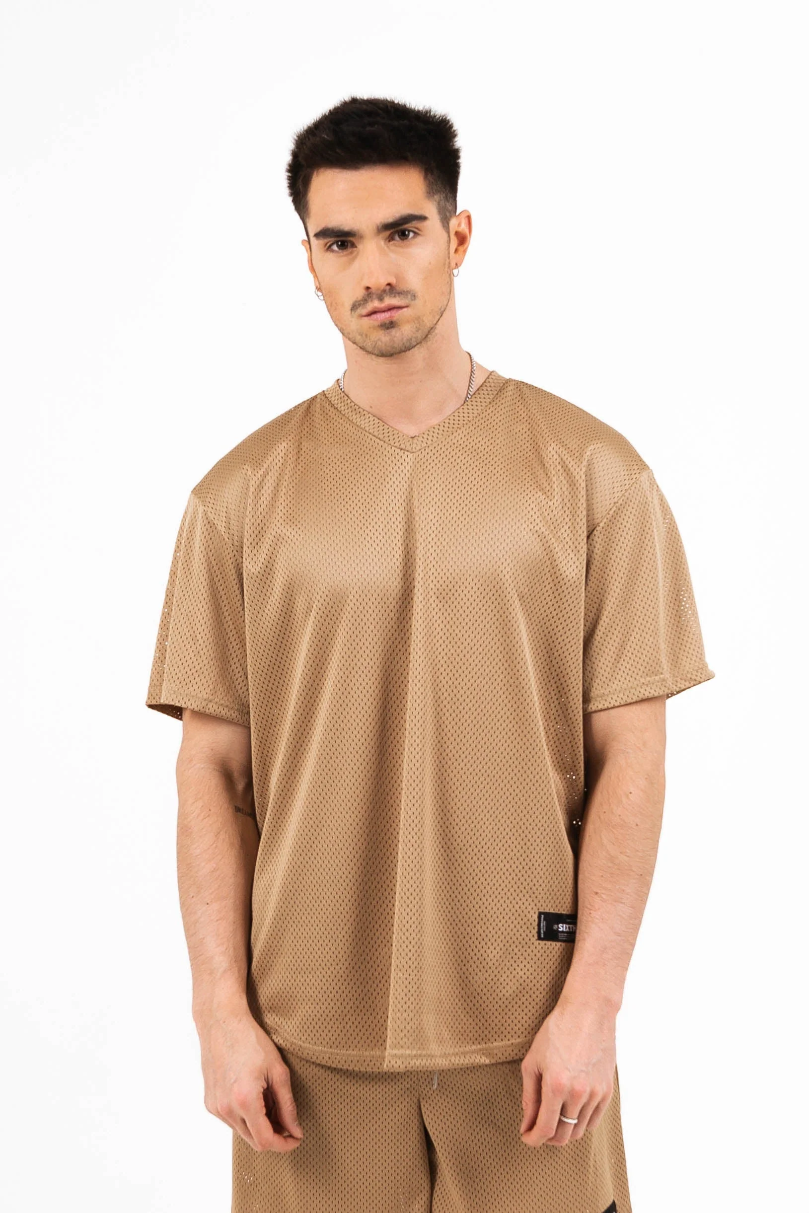 Maillot mesh logo Beige foncé