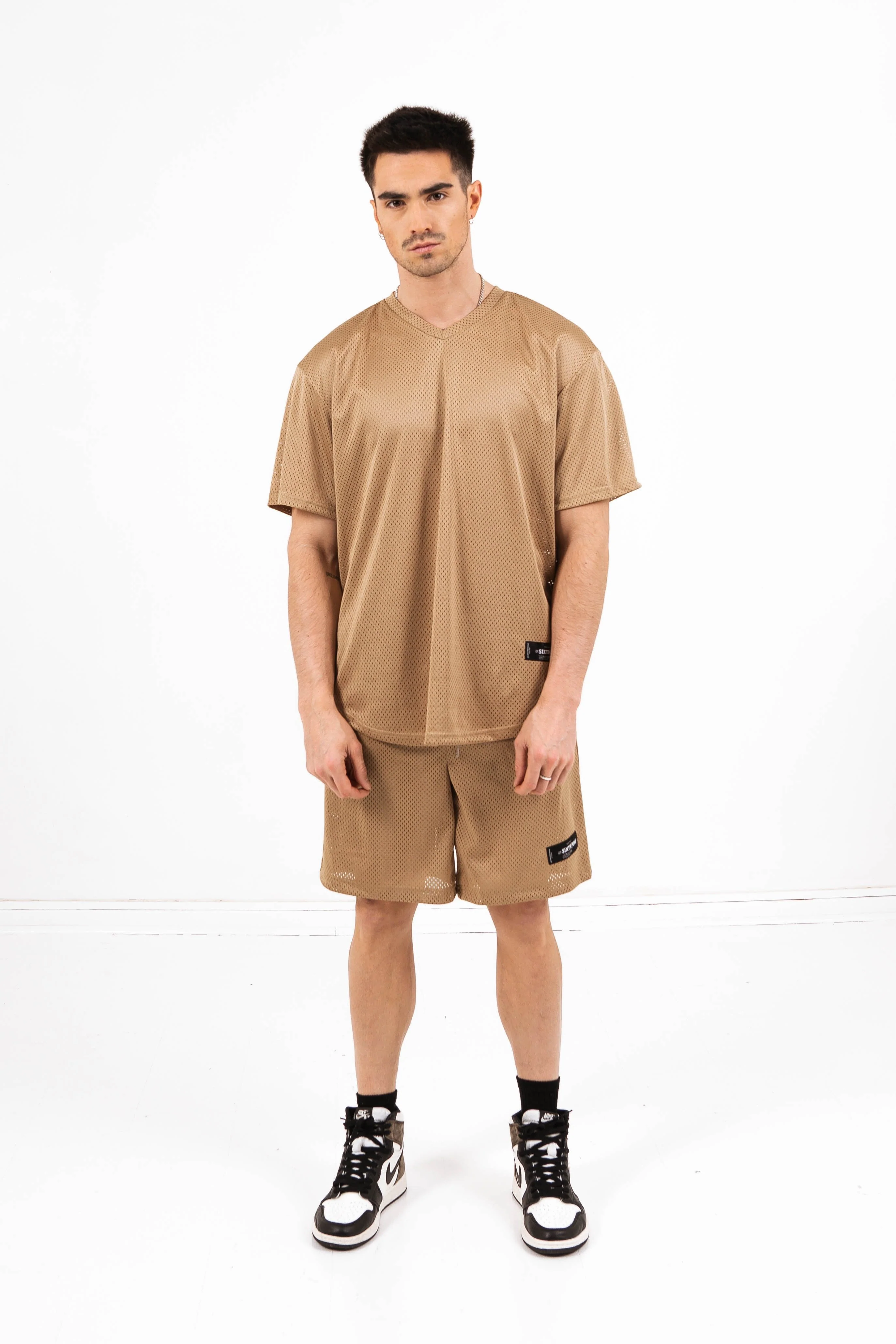 Maillot mesh logo Beige foncé - Image 2