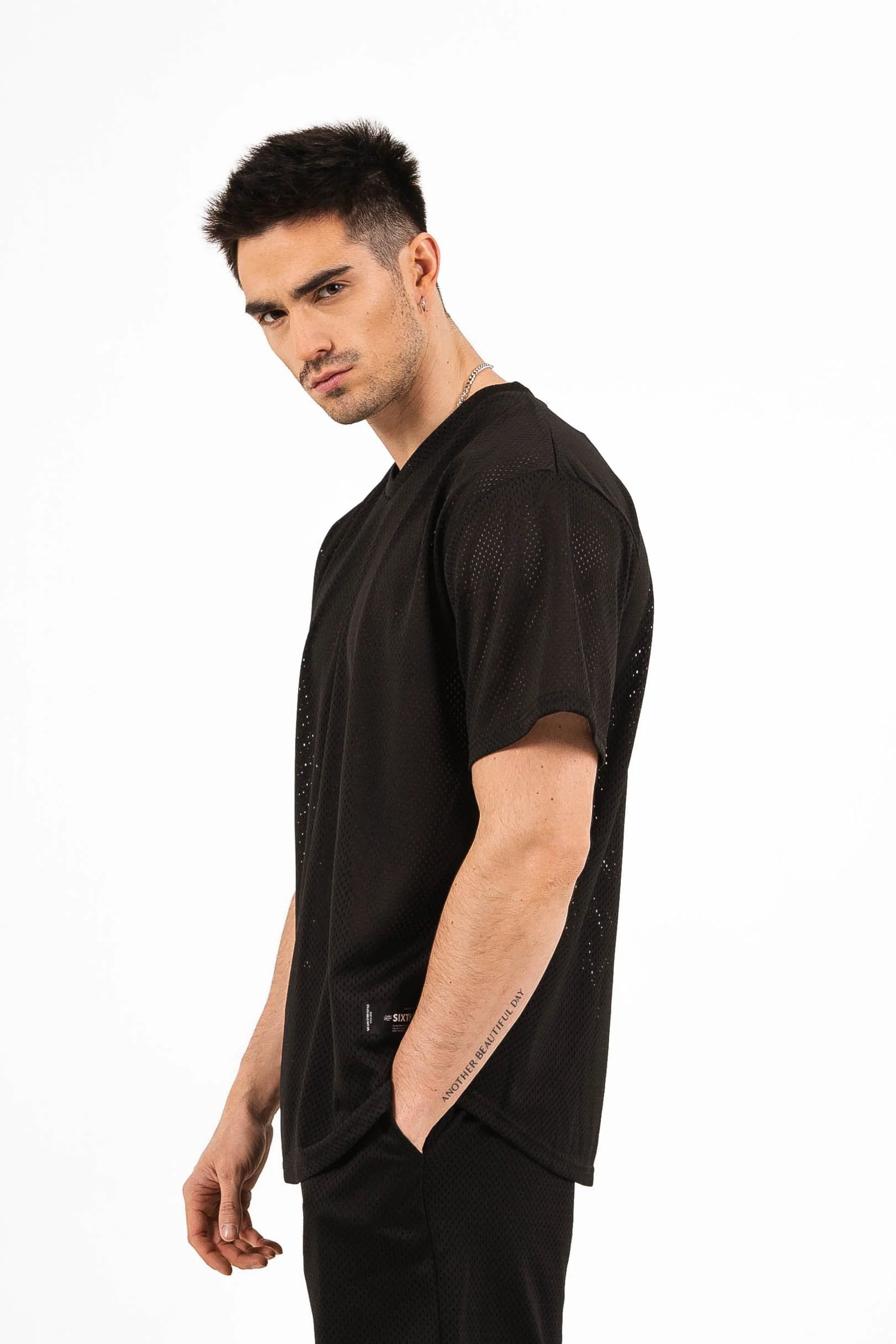 Maillot mesh logo Noir - Image 4