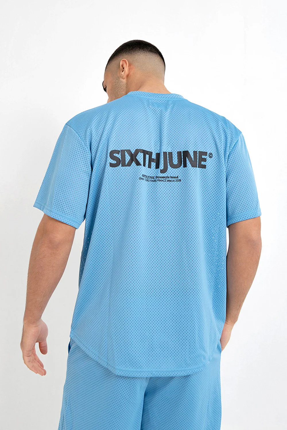 Maillot mesh logo bleu - Image 4
