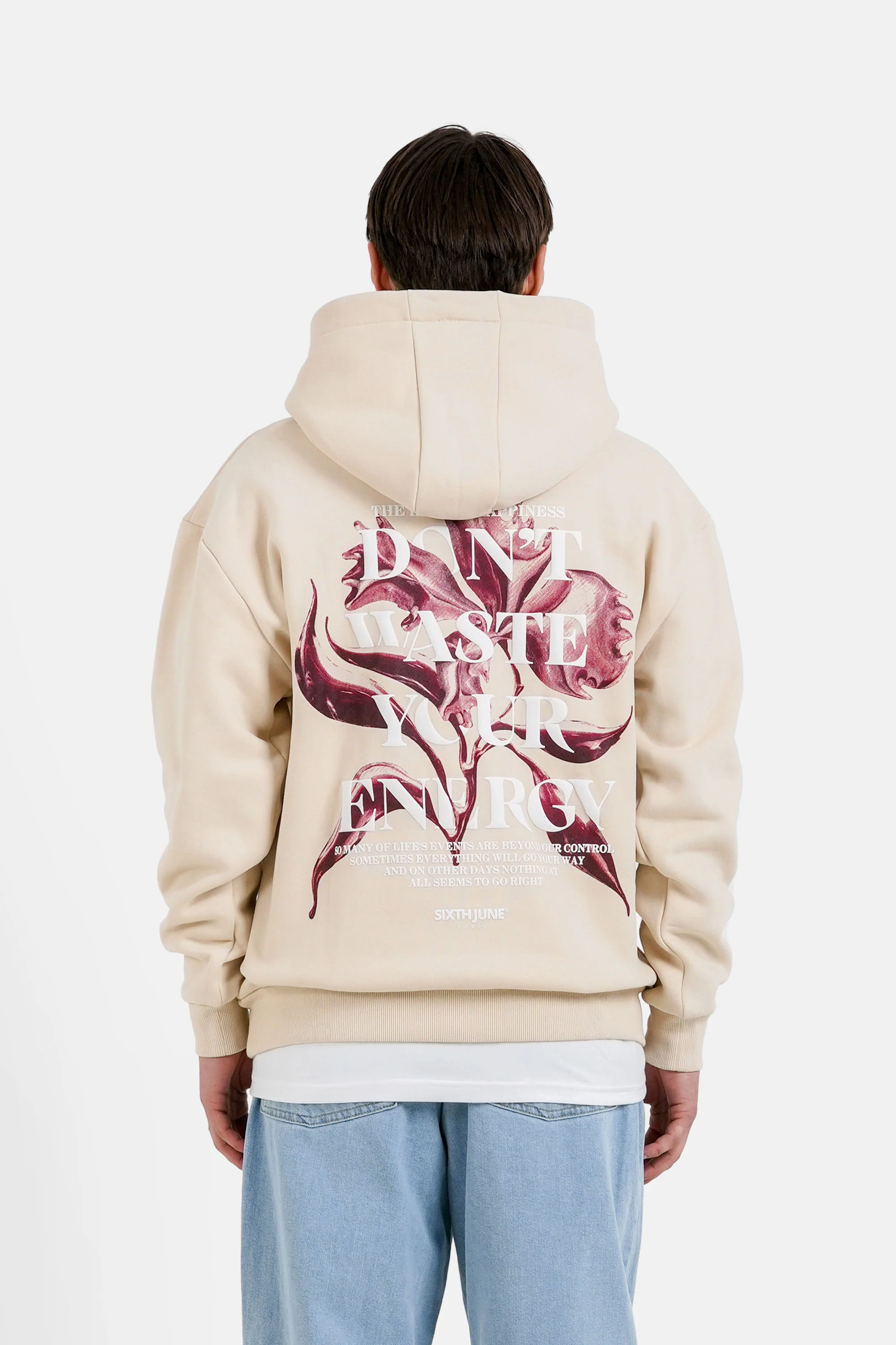 FLOWER metallic hoodie