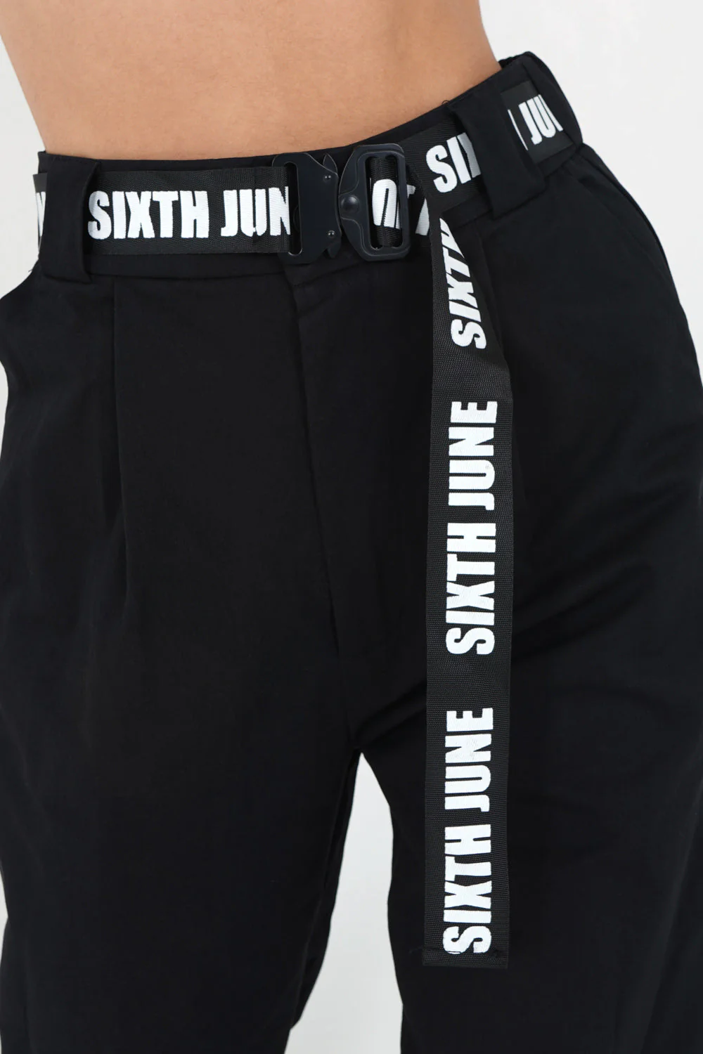 Pantalon sergé large Noir - Image 3