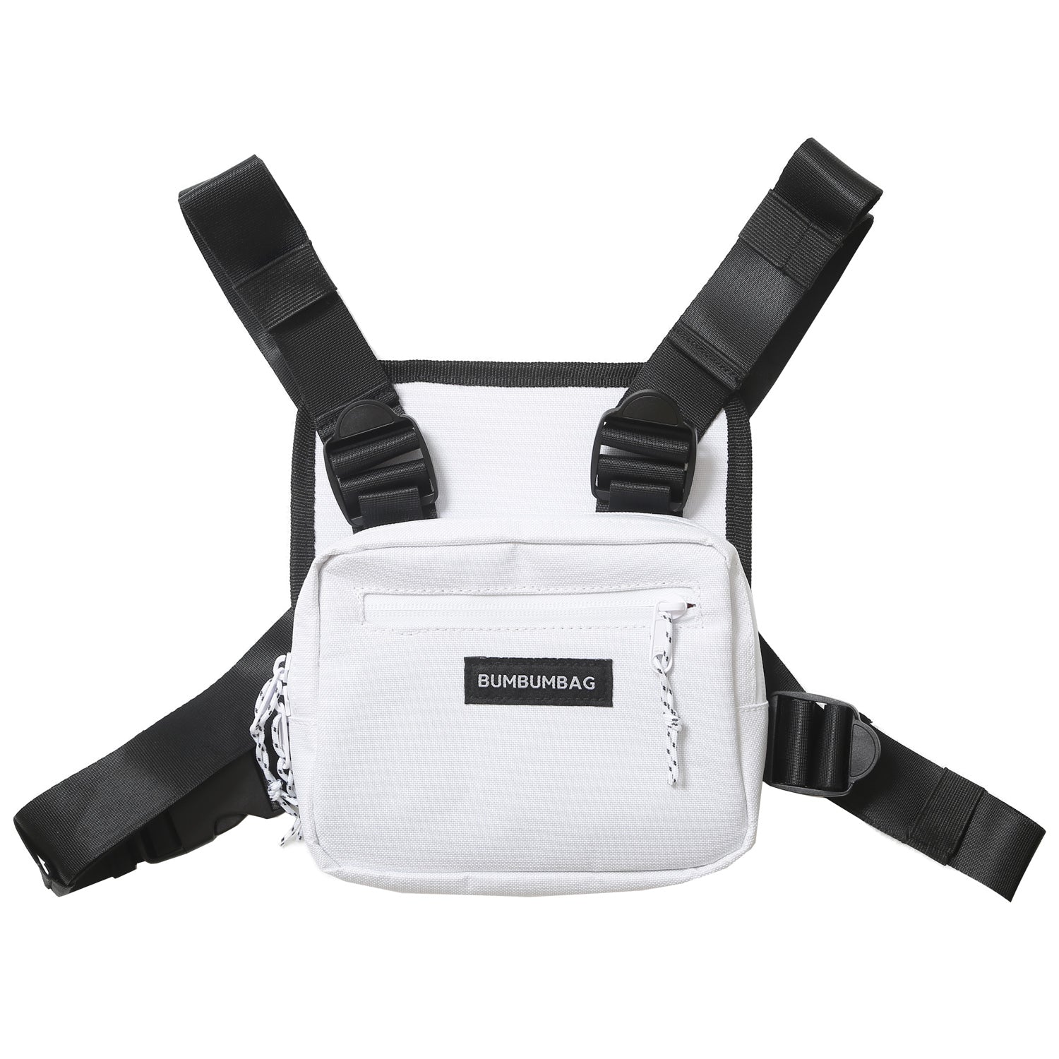 Mini sac poitrine logo blanc