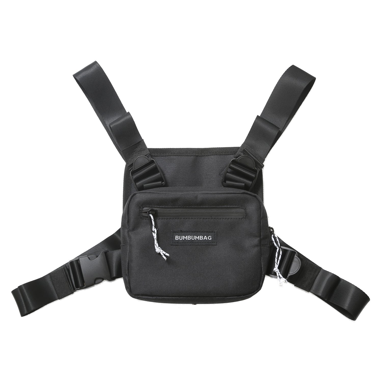 Mini sac poitrine logo noir