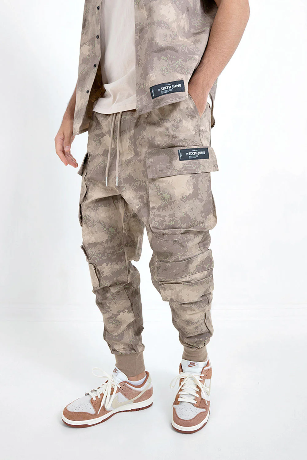 Pantalon cargo safari Beige