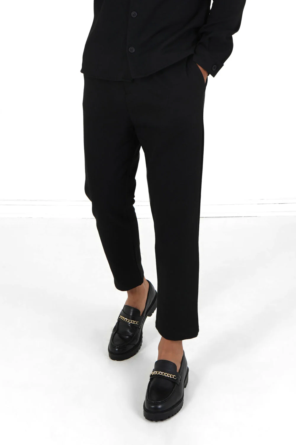 Pantalon classique droit Noir
