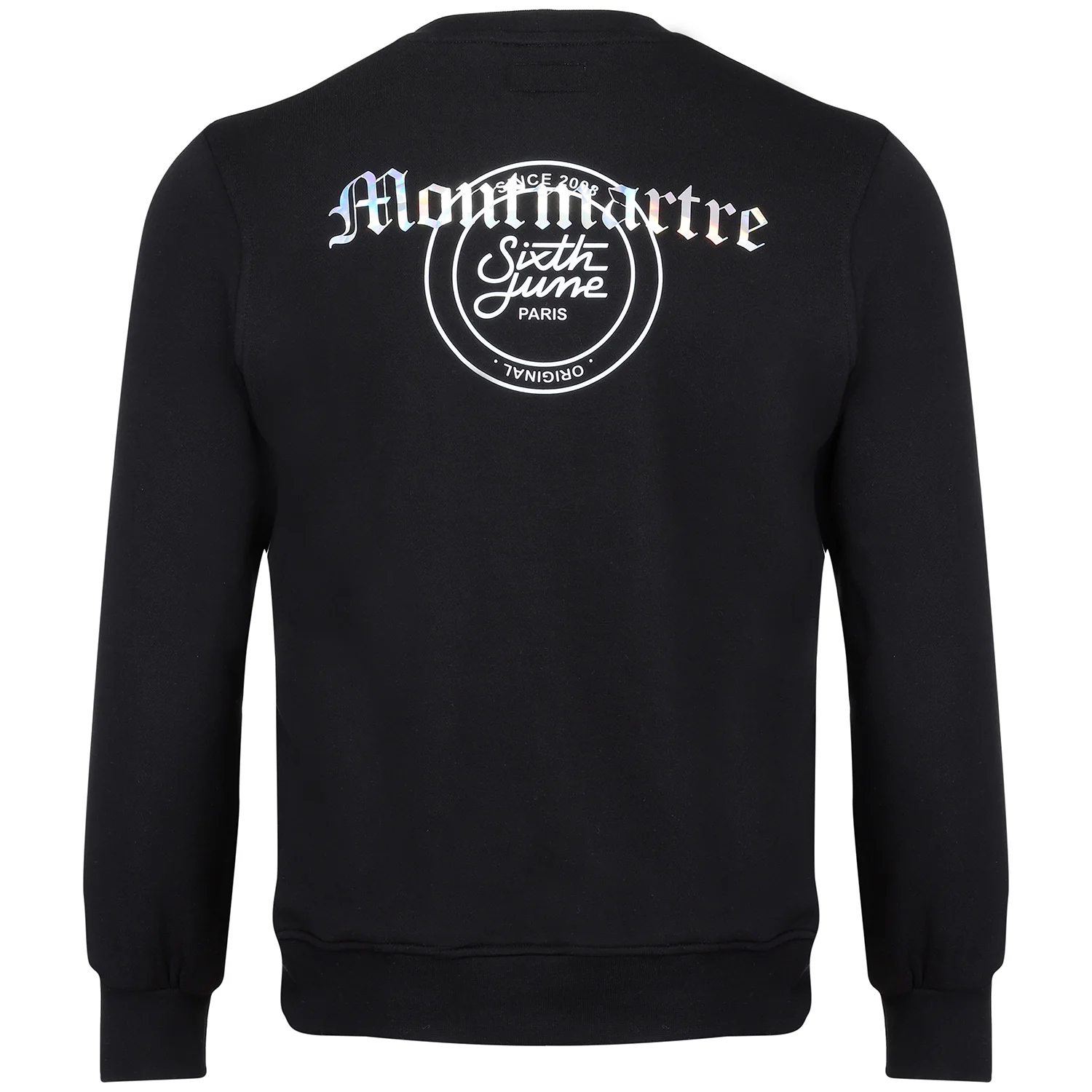 Sweatshirt Montmartre brillant noir