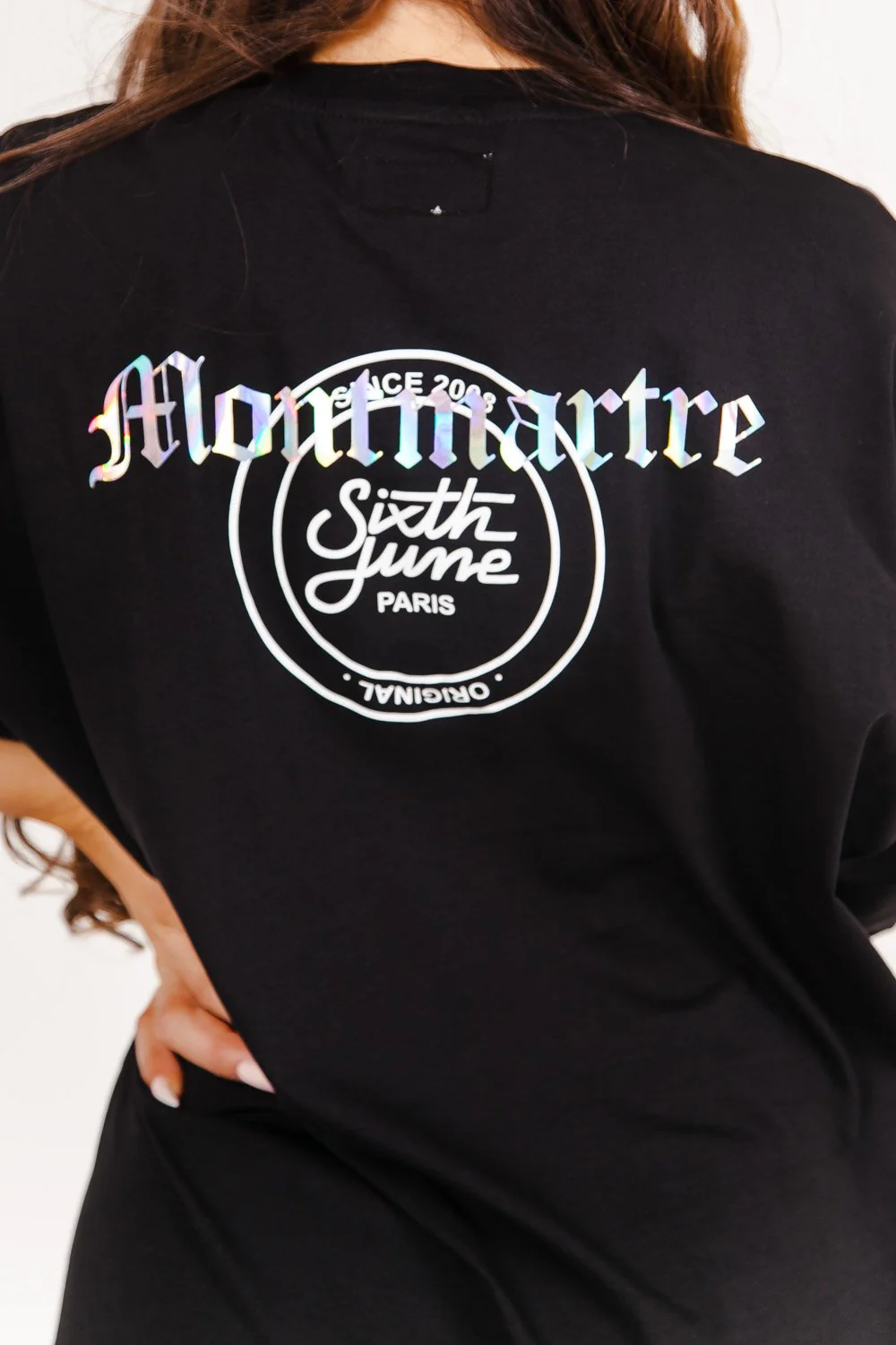 Robe t-shirt Montmartre dos noir - Image 3