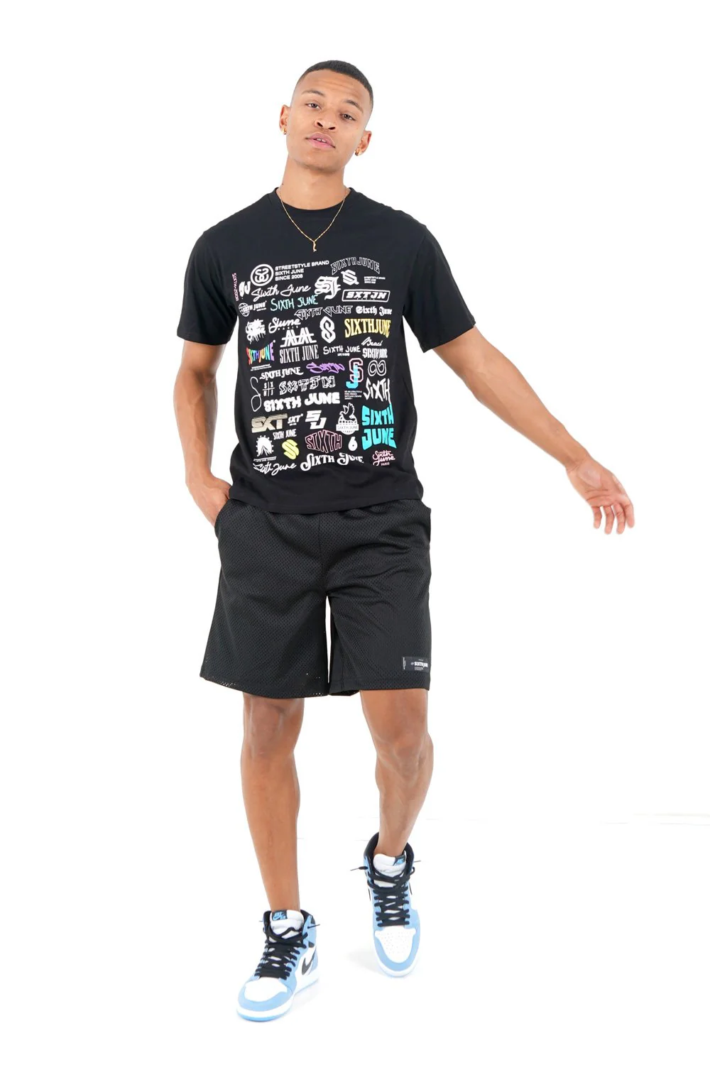 T-shirt multi logos Noir - Image 5
