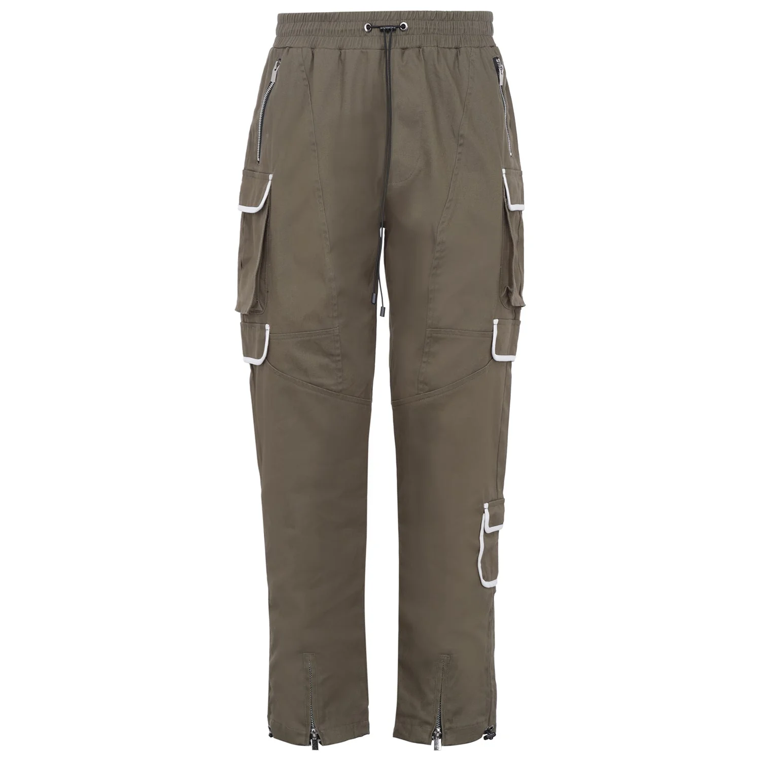 Pantalon cargo muti poches droit Vert - Image 6