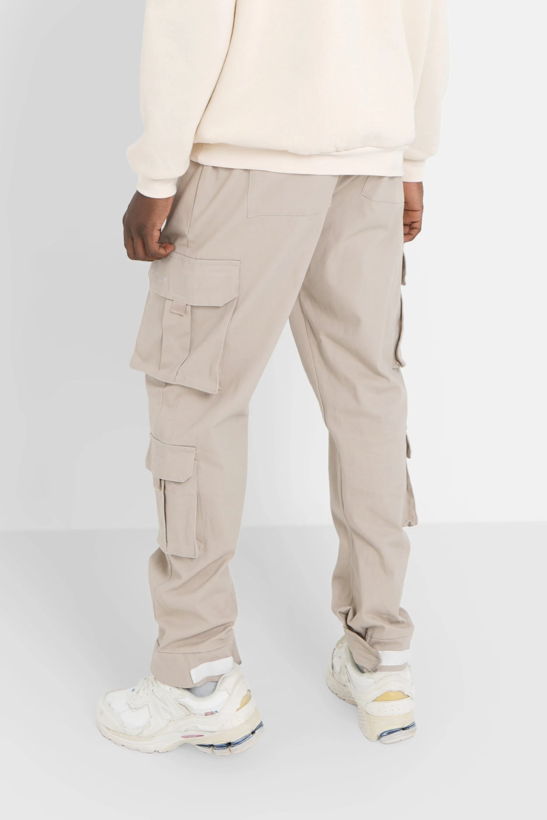 Pantalon cargo poches scratch Beige clair - Image 5