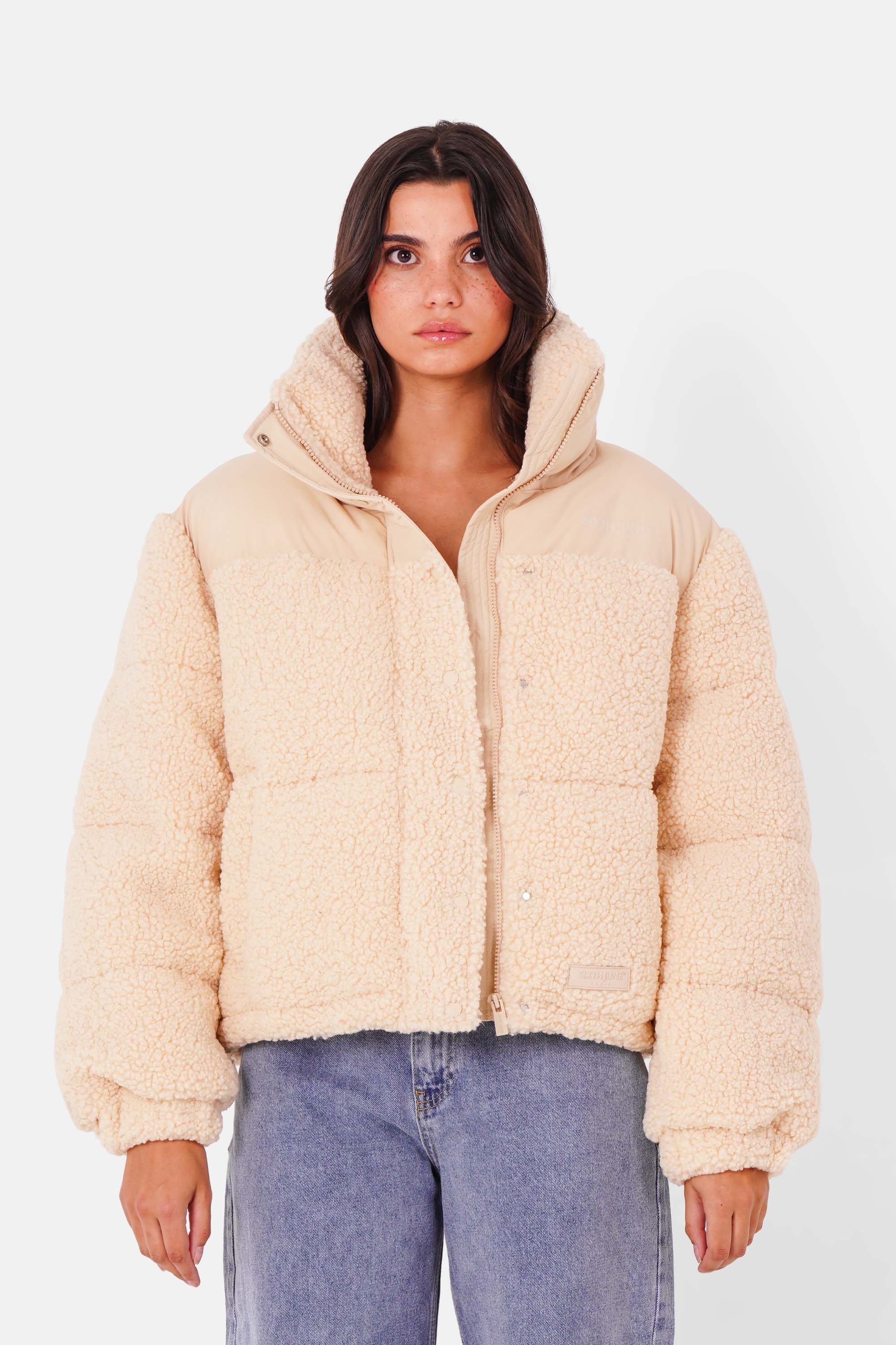 SHERPA oversized puffer jacket