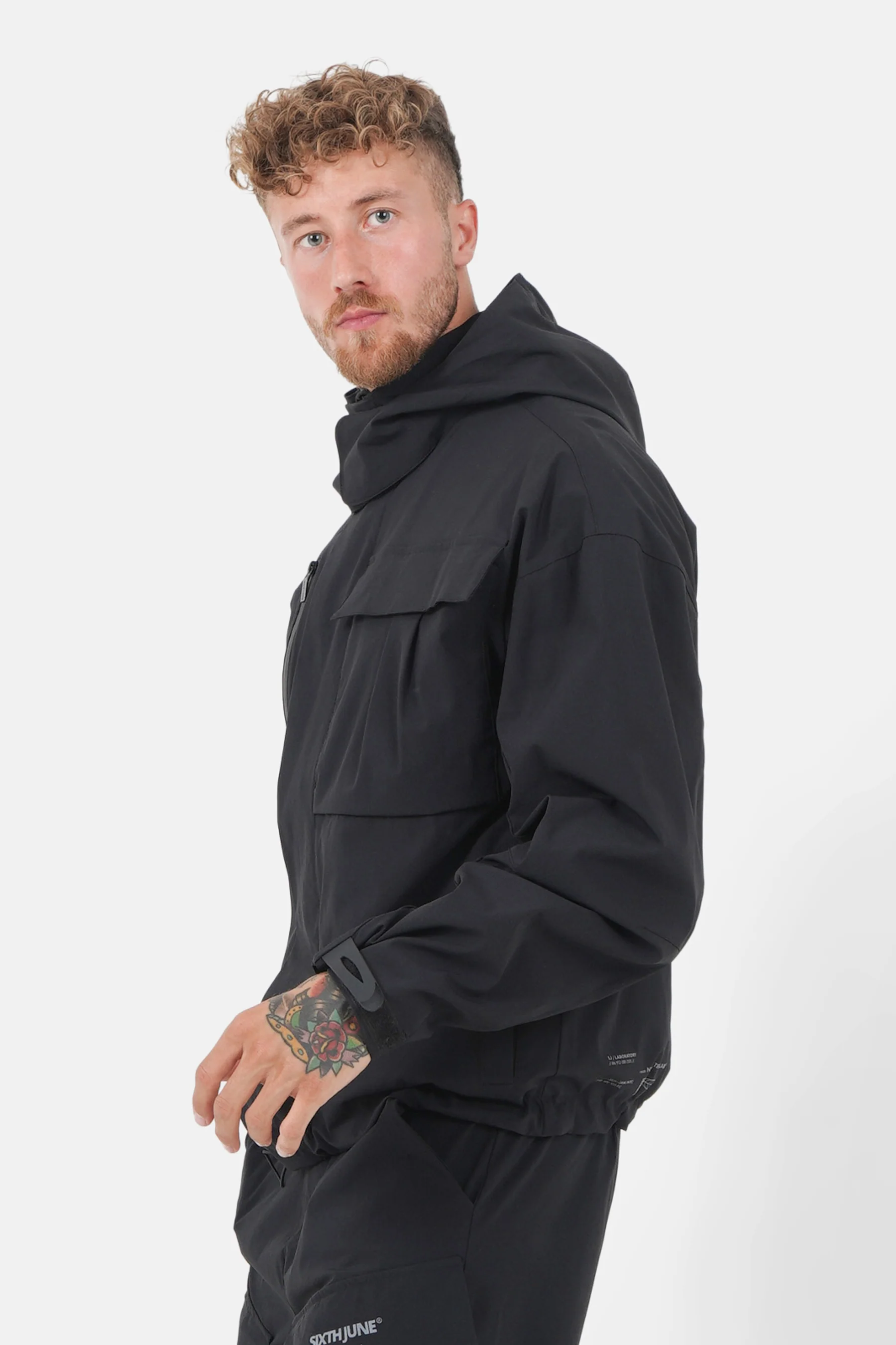 Veste multi-poches nylon Noir - Image 5
