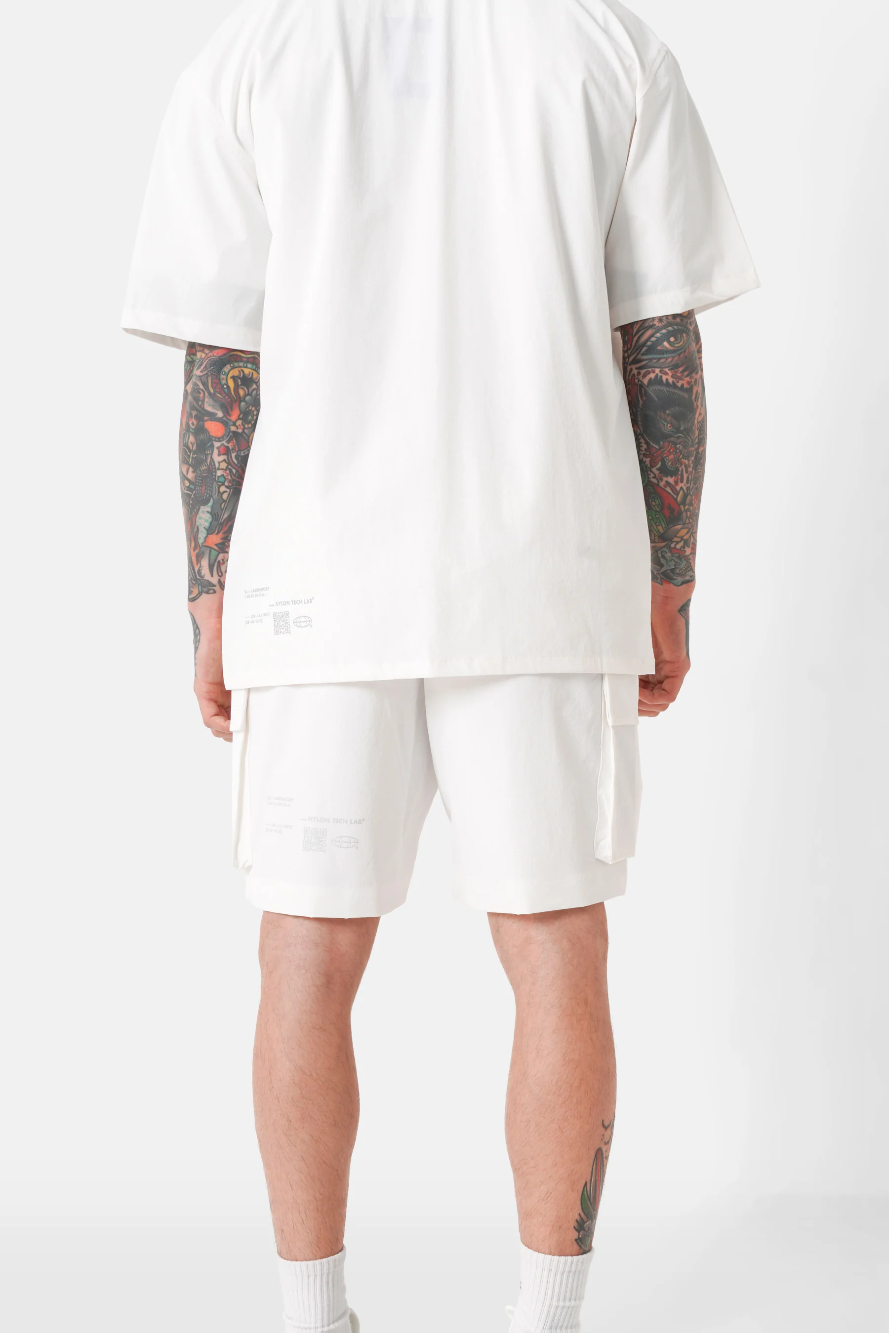 Short poche nylon QR code Blanc - Image 5
